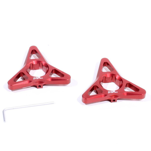 Gabelversteller Alu Rot SW17 Satz MG-Biketec
