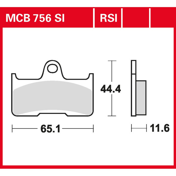 Bremsbelag TRW MCB756RSI Sinter Offroad Racing