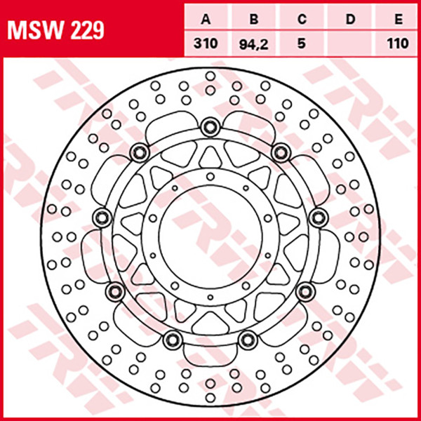 Bremsscheibe TRW MSW229