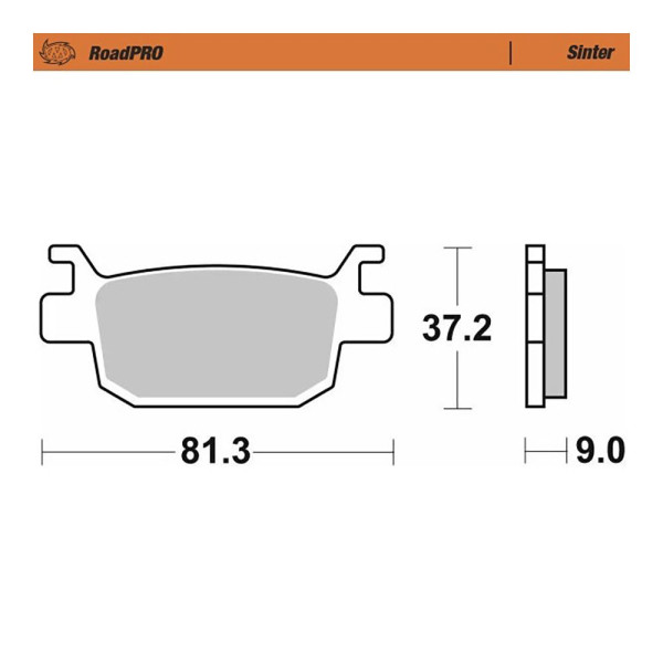 Bremsbelag Moto-Master 415502 RoadPRO Sinter hinten