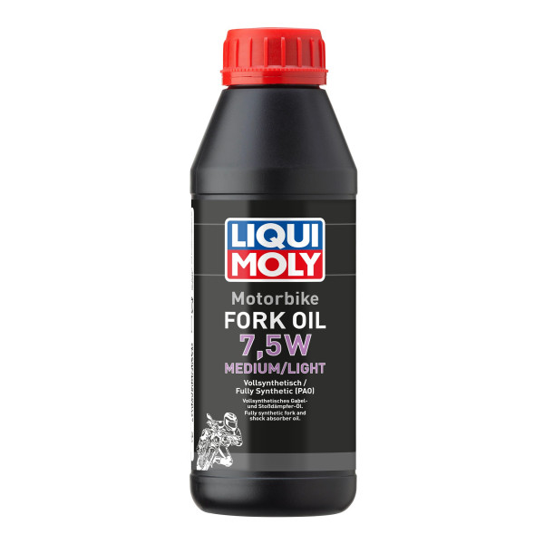 LIQUI MOLY Gabelöl Motorbike Fork Oil 7,5W medium/light 1l