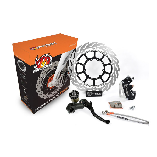 Moto-Master Supermoto Kit 320 Flame Bremsscheibe Bremssattel Bremspumpe 313093