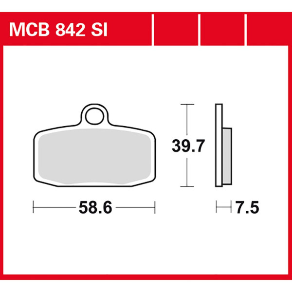 Bremsbelag TRW MCB824SI Sinter Offroad