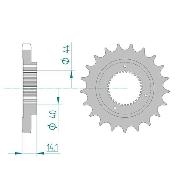 Ritzel 94602-21 #530 21 Zähne