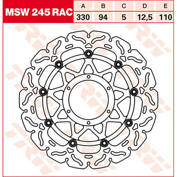 Bremsscheibe TRW MSW245RAC