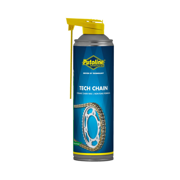 Kettenspray Putoline 500 ml Tech Chain (Ceramic Wax) weiss
