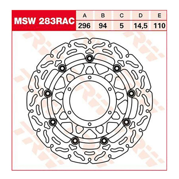 Bremsscheibe TRW MSW283RAC