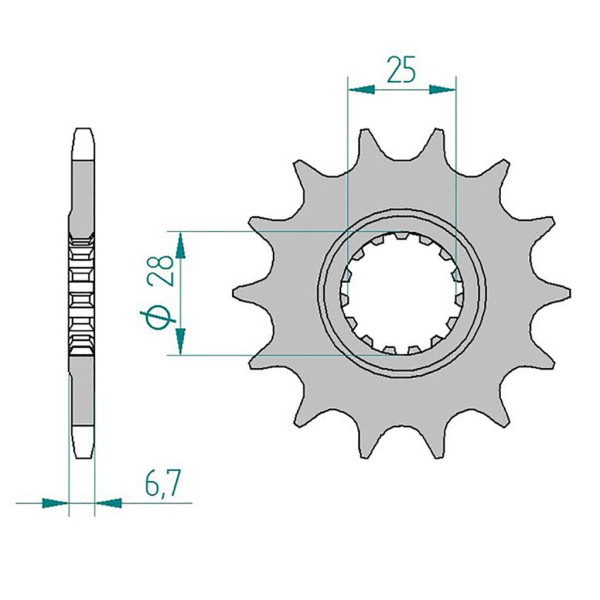 Esjot Ritzel 21403-16 #520 16 Zähne 50-32140-16