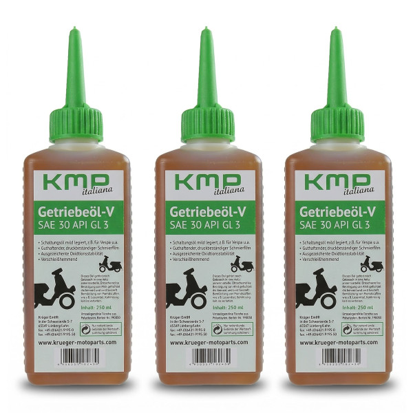 KMP Getriebeöl V SAE 30 API GL3 3er Set 190031