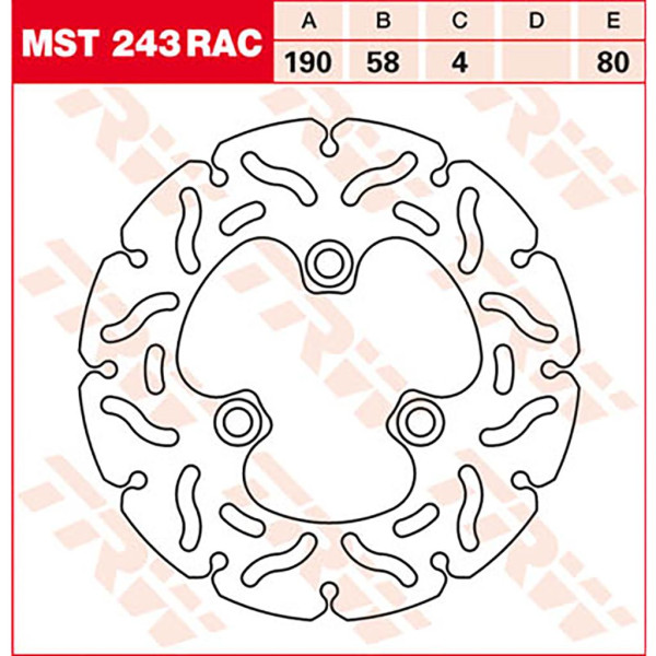 Bremsscheibe TRW MST243RAC