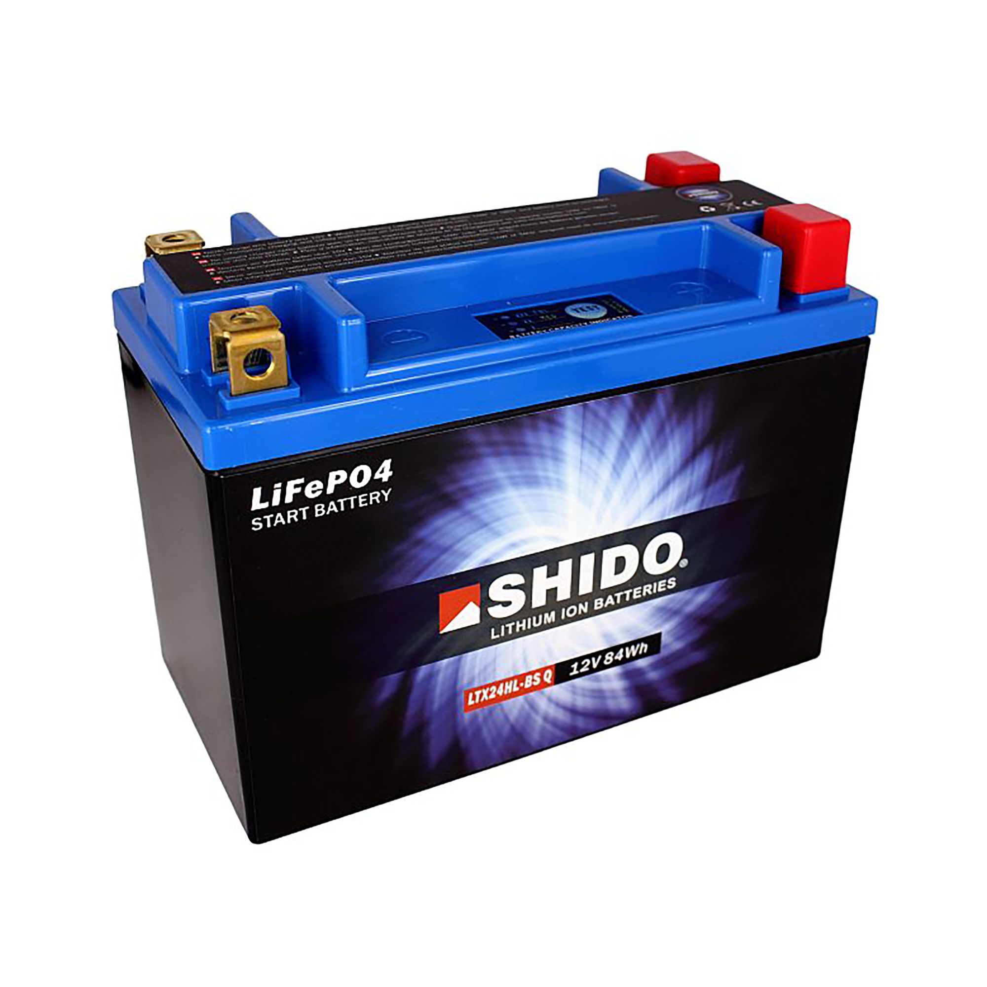 Batterie 12V 7AH(21AH) YTX24HL-BS Lithium-Ionen Shido ...