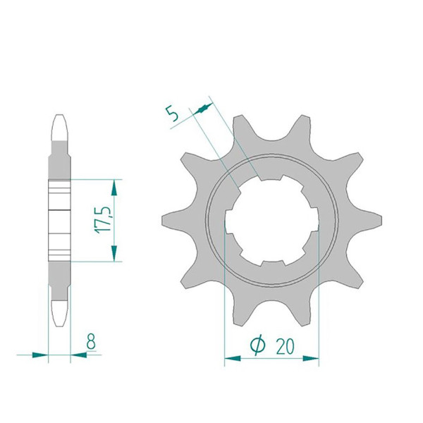 Ritzel 94306-10 #520 10 Zähne