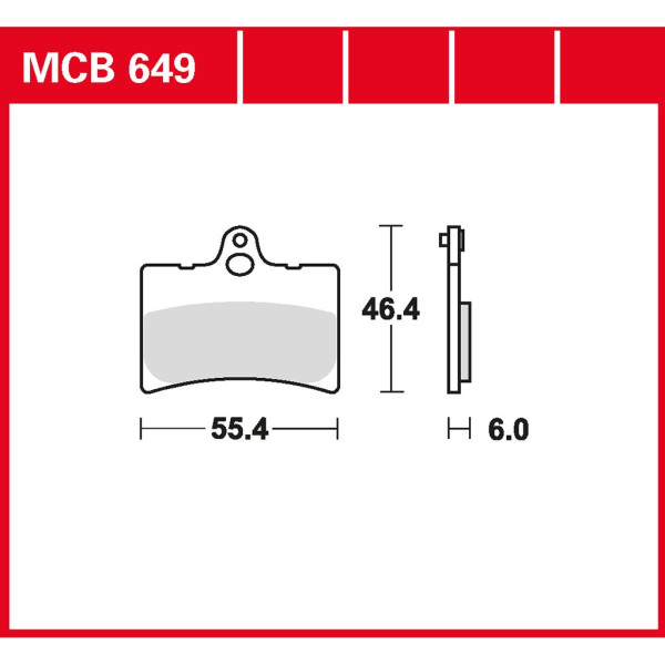 Bremsbelag TRW MCB649 organisch