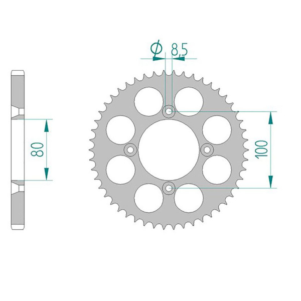 Kettenrad 11110-50 ALU #428