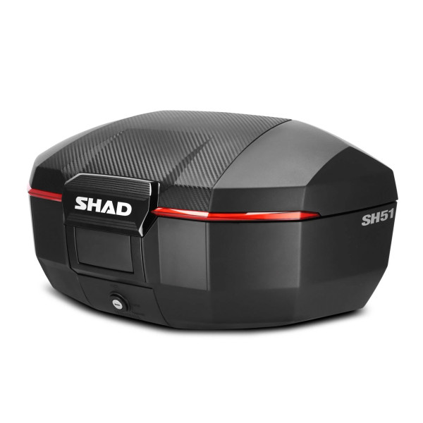 SHAD Topcase SH51 Carbon mit Trägerplatte