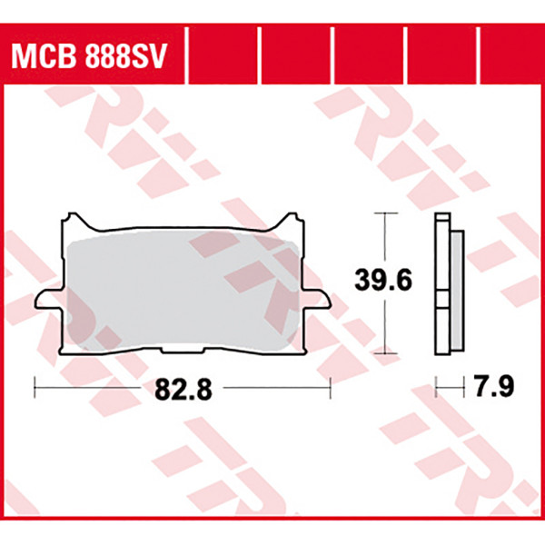 Bremsbelag TRW MCB888SRT Sinter Road