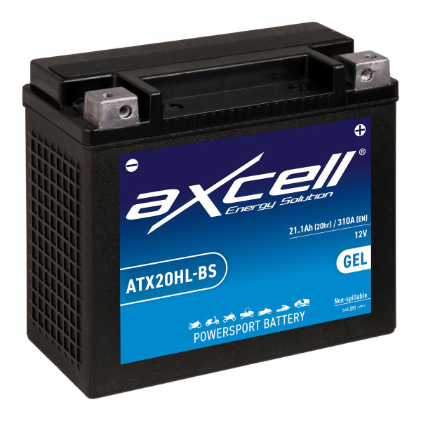 Batterie 12V YTX20HL-BS HD-Pole GEL AXCELL