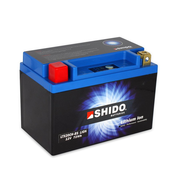 Batterie 12V 6AH(18AH) YTX20CH-BS Lithium-Ionen Shido