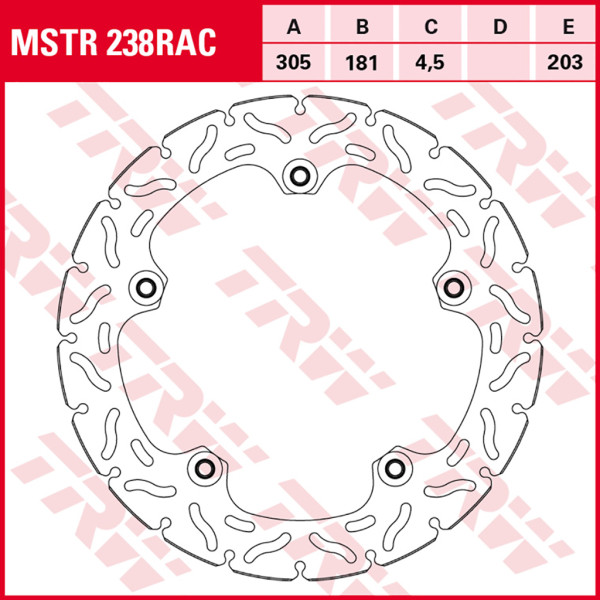 Bremsscheibe TRW MSTR238RAC revited