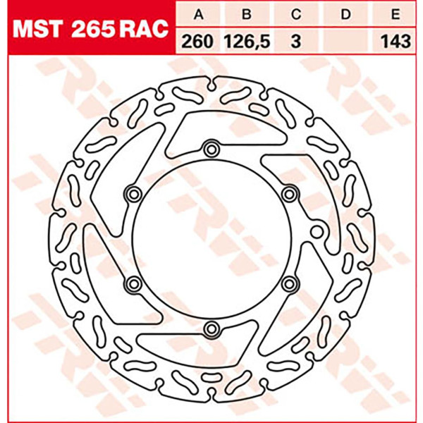 Bremsscheibe TRW MST265RAC