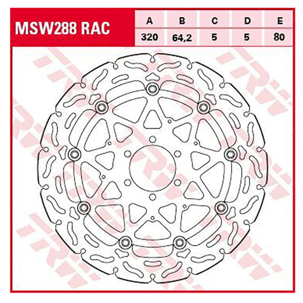 Bremsscheibe TRW MSW288RAC