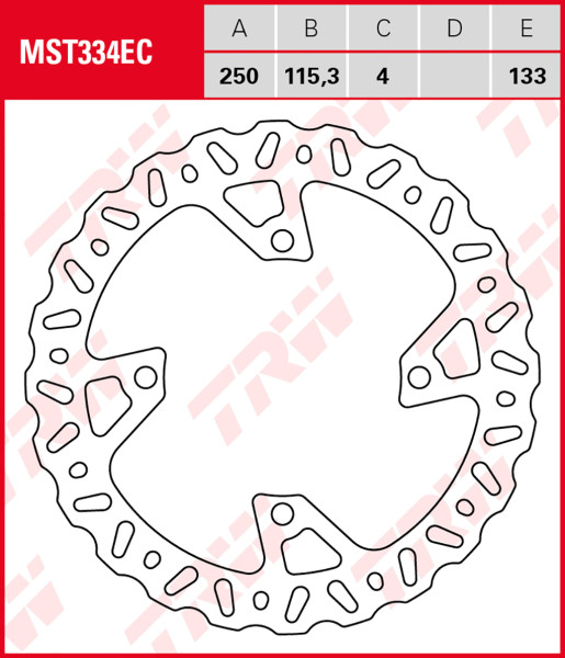 Bremsscheibe TRW MST334EC Eco Offroad