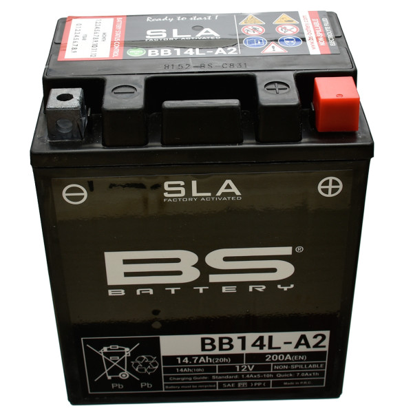 Batterie 12V 14AH YB14L-A2 Gel BS-Battery