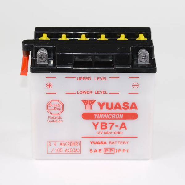 Batterie 12V 8AH YB7-A Blei-Säure Yuasa 50813 ohne Säurepack