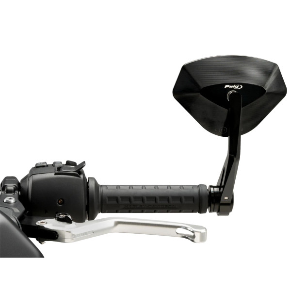 Lenkerendenspiegel 21618N Puig Aluminium schwarz inkl. Adapter