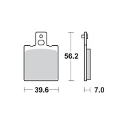 Moto-Master Bremsbelag RoadPRO Sinter hinten 401702 Moto-Master Bremsbelag RoadPRO Sinter hinten 401702