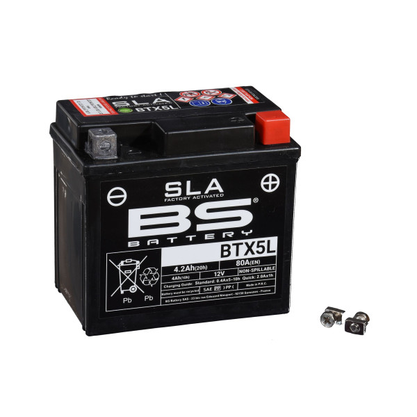 Batterie 12V 4AH YTX5L-BS Gel BS-Battery 50412