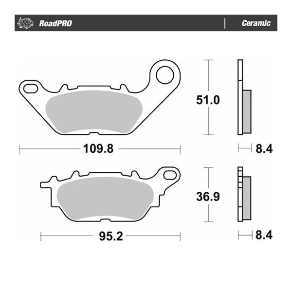 Bremsbelag Moto-Master 416304 RoadPRO Ceramic