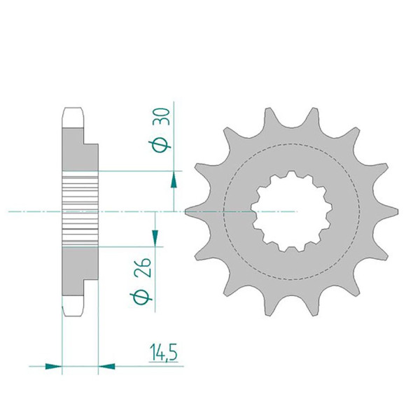 Ritzel 20801-18 #530 18 Zähne