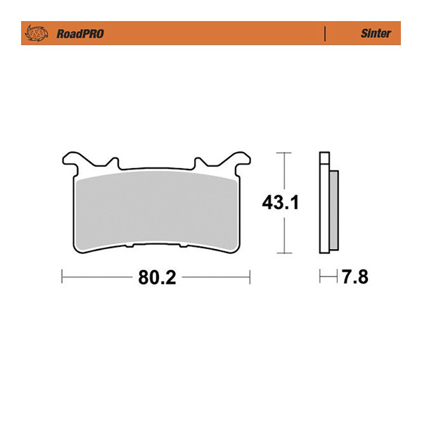 Bremsbelag Moto-Master 414301 RoadPRO Sinter vorne