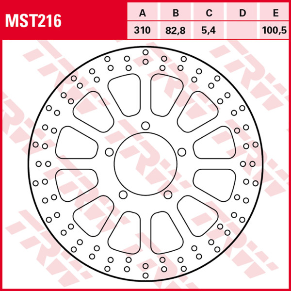 Bremsscheibe TRW MST216