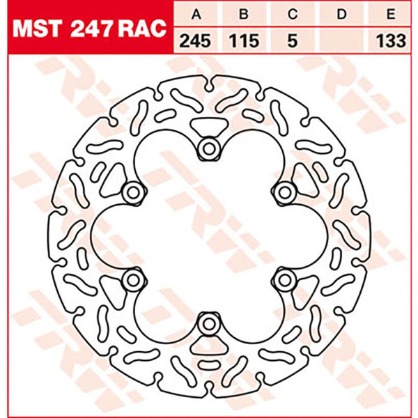 Bremsscheibe TRW MST247RAC