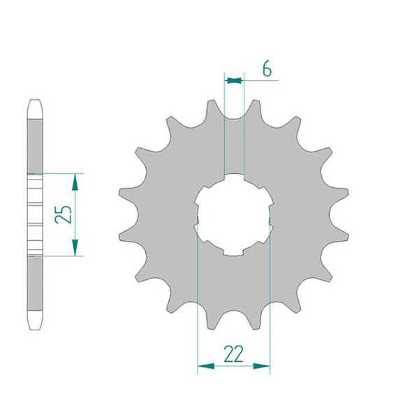 AFAM Ritzel #420 f. NSR50 14 Zähne 20100-14