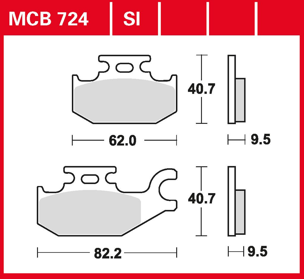 MCB701 TRW Organic Allround Bremsbeläge Zum Preis Von 16,28