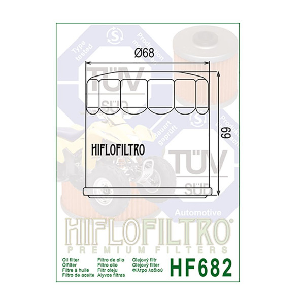 Hiflo Ölfilter Schwarz HF682