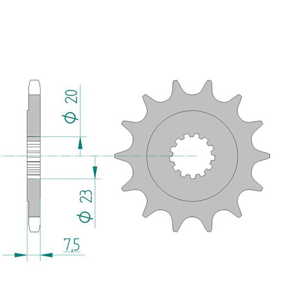 Ritzel 22401-16 #520 16 Zähne
