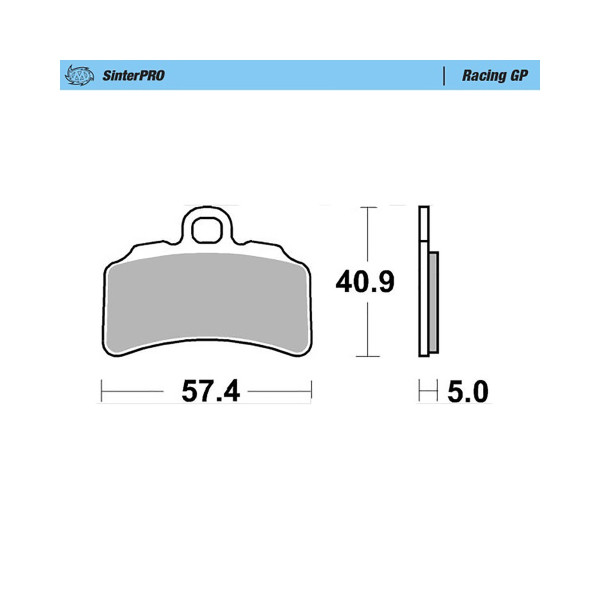 Bremsbelag Moto-Master 099712 SinterPRO Racing GP ohne ABE