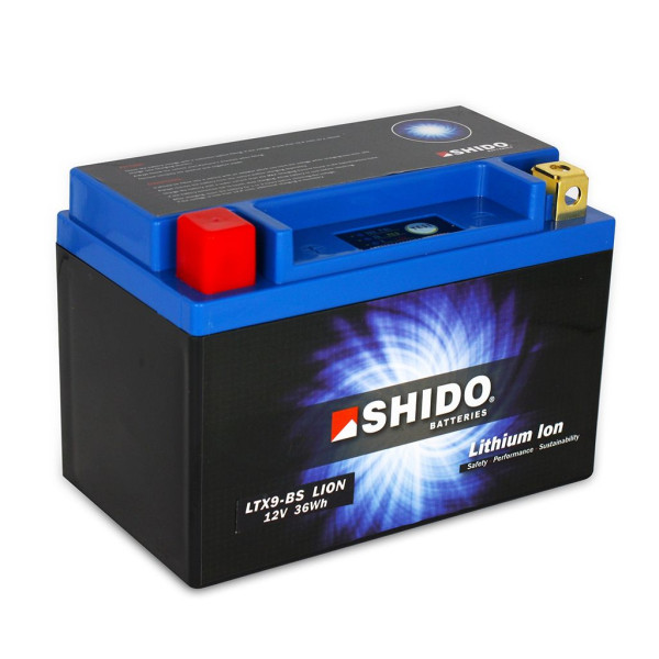 Batterie 12V 3AH(8AH) YTX9-BS Lithium-Ionen Shido 50812