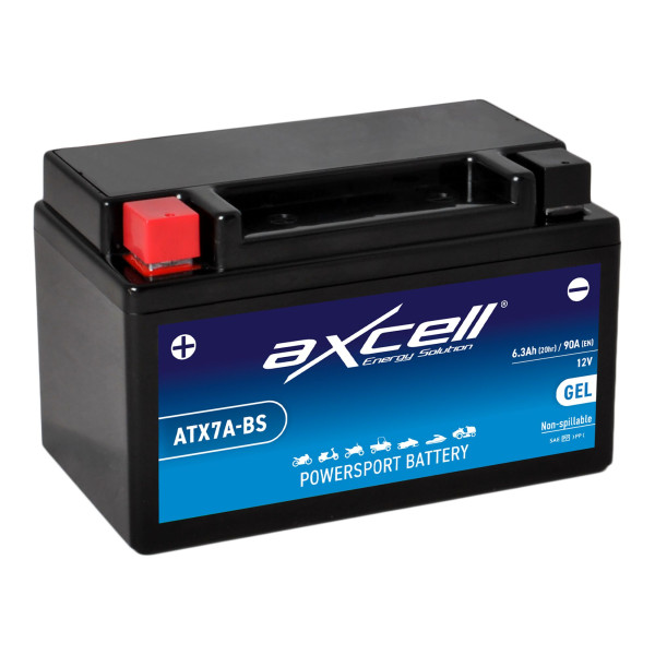Batterie 12V YTX7A-BS GEL AXCELL 50615
