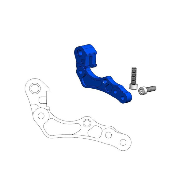 Bremssattel-Adapter Moto-Master 211130 OEM 260 mm Ø blau