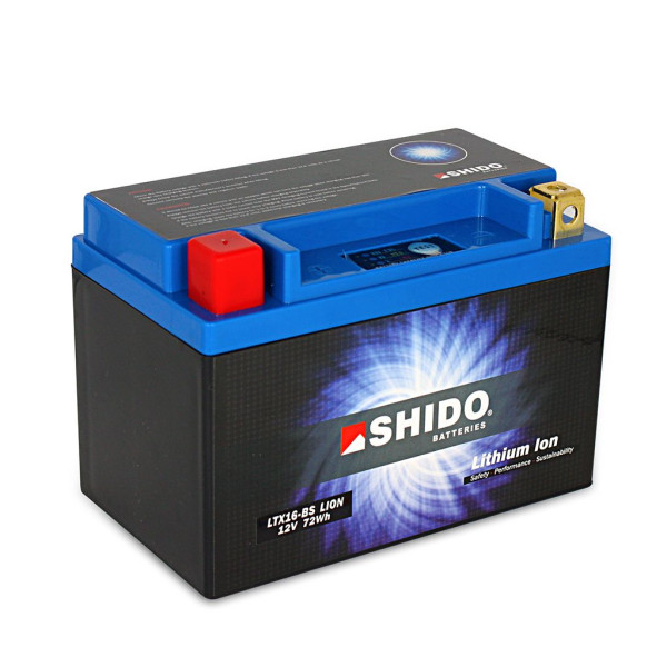 Batterie 12V 6AH(14AH) YTX16-BS Lithium-Ionen Shido 51492