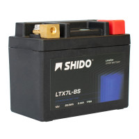 Shido Batterie 12V 2,4AH6AH YTX7L-BS Lithium-Ionen 50614 LTX7L-BS LION -S- Shido Batterie 12V 2,4AH6AH YTX7L-BS Lithium-Ionen 50614 LTX7L-BS LION -S-