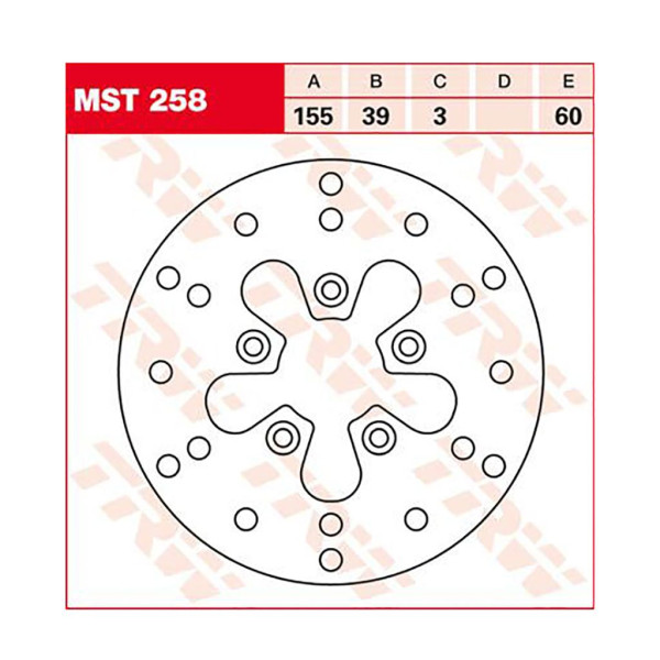 Bremsscheibe TRW MST258