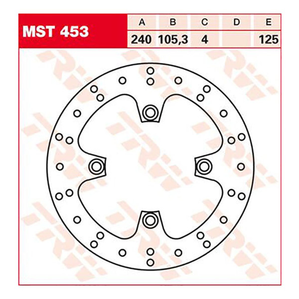 Bremsscheibe TRW MST453
