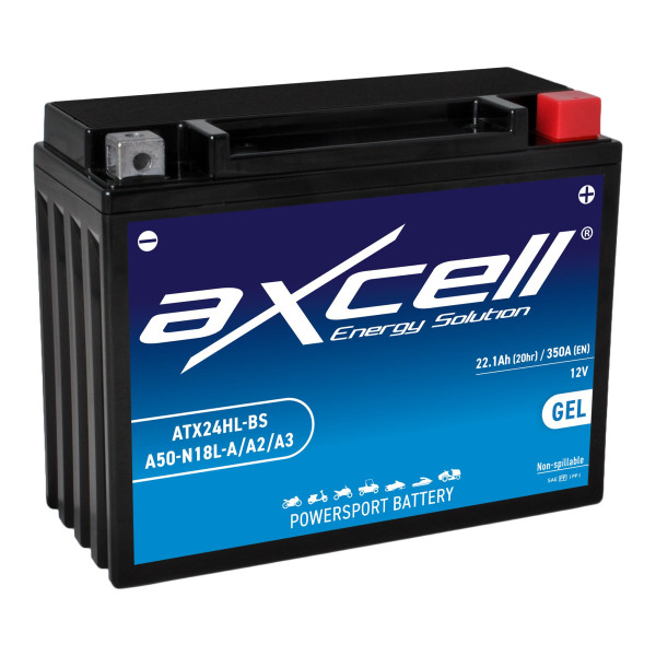 Batterie 12V YTX24HL-BS GEL AXCELL 52012