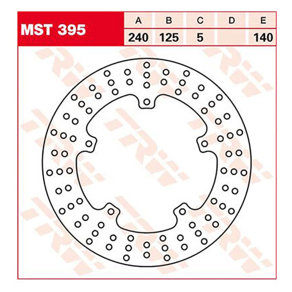 Bremsscheibe TRW MST395